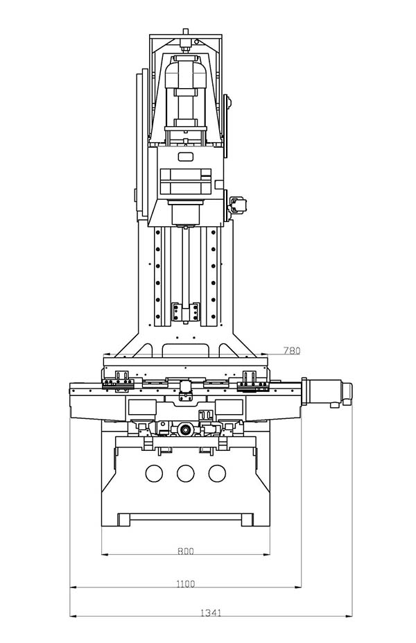 ФС65МФ3 Габаритные розміри робочого простору верстата